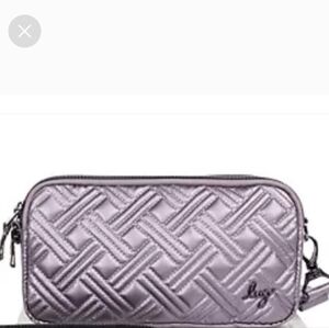 Lug Coupe XL In Metallic Grey/Silver, Quilted Bag